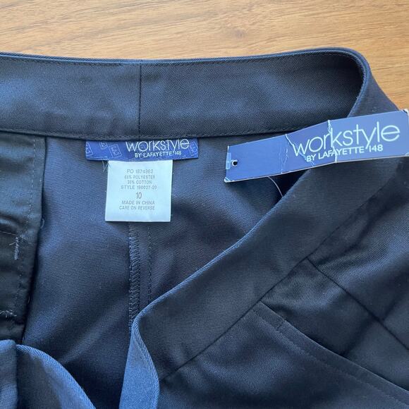 Lafayette 148 Workstyle Pant Size 10 Navy New - Picture 3 of 8